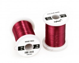 Colour Wire, 0.1 mm, Wine Red